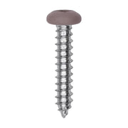 6 x 3/4" Tan Painted Square Drive Pan Head Tapping Screw