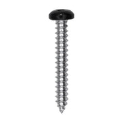 6 x 1" Black Painted Square Drive Pan Head Tapping Screw