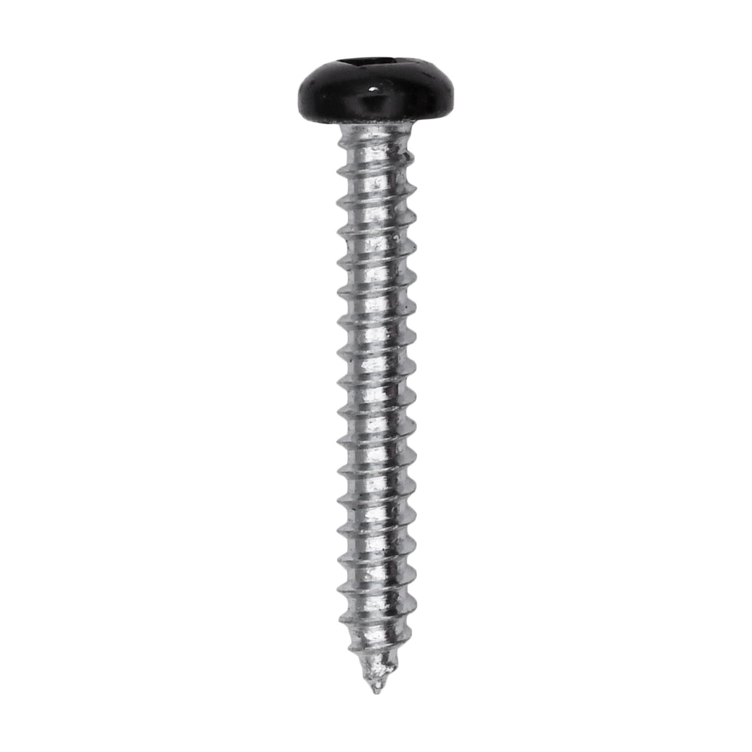 6 x 1" Black Painted Square Drive Pan Head Tapping Screw