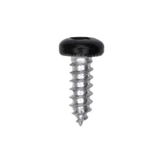 8 x 1/2" Black Painted Square Drive Pan Head Tapping Screw
