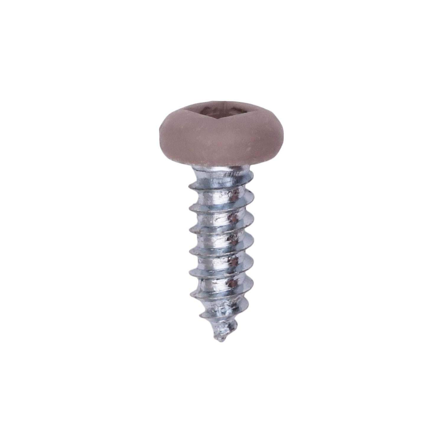 8 x 1/2" Tan Painted Square Drive Pan Head Tapping Screw