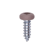 8 x 1/2" Tan Painted Square Drive Pan Head Tapping Screw
