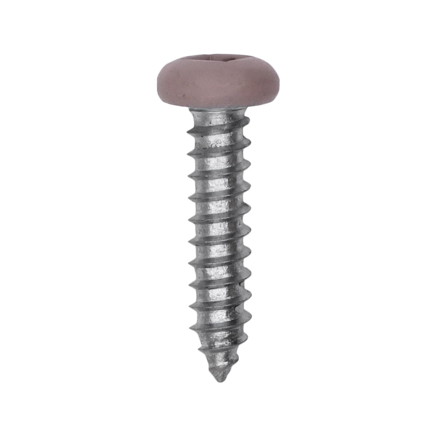 8 x 3/4" Tan Painted Square Drive Pan Head Tapping Screw