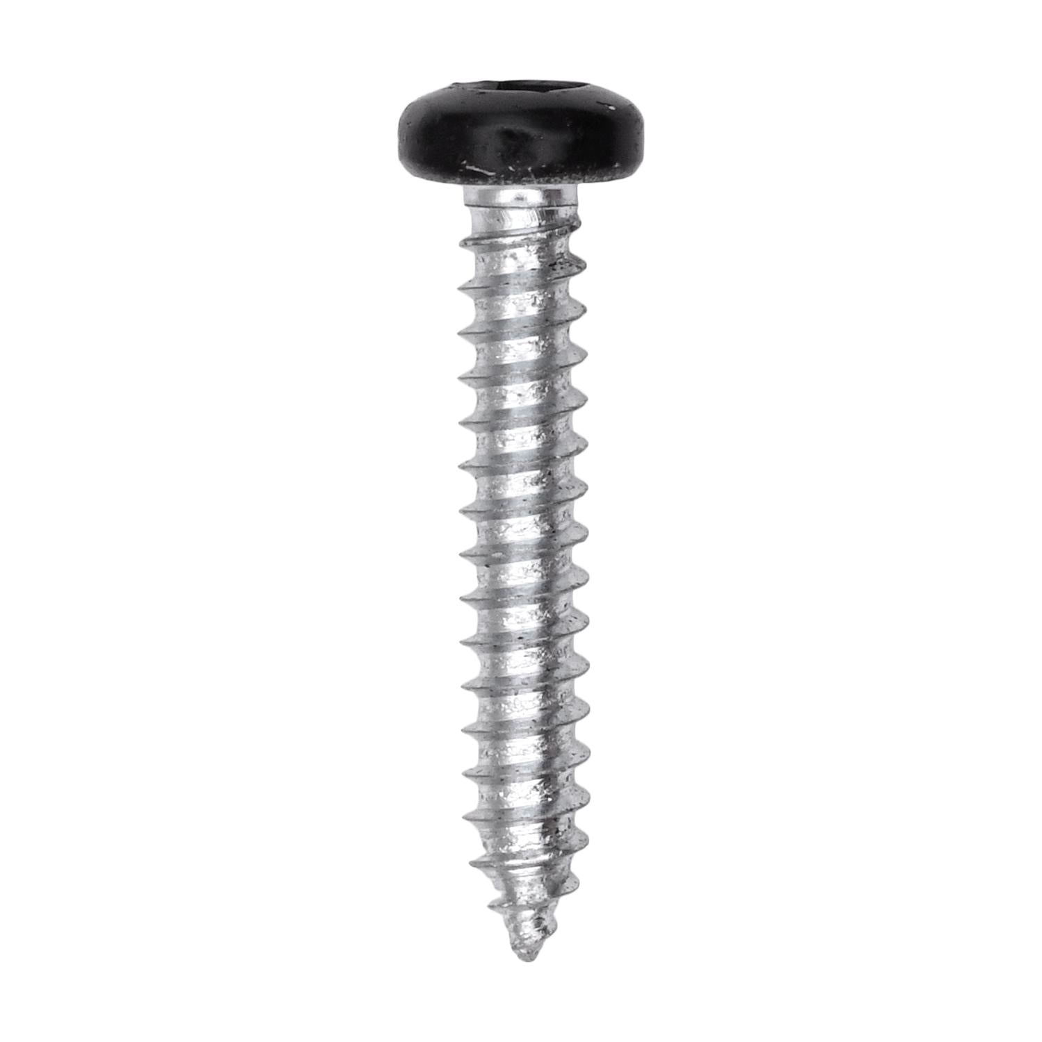 8 x 1" Black Painted Square Drive Pan Head Tapping Screw