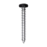 8 x 1-1/4" Black Painted Square Drive Pan Head Tapping Screw