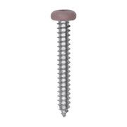 8 x 1-1/4" Tan Painted Square Drive Pan Head Tapping Screw
