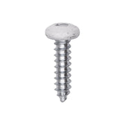 10 x 3/4" White Painted Square Drive Pan Head Tapping Screw
