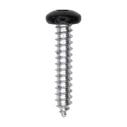 10 x 1" Black Painted Square Drive Pan Head Tapping Screw