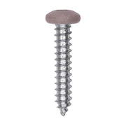 10 x 1" Tan Painted Square Drive Pan Head Tapping Screw