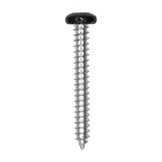 10 x 1-1/2" Black Painted Square Drive Pan Head Tapping Screw