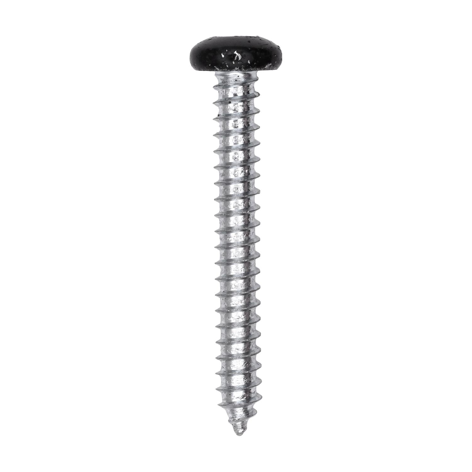 10 x 1-1/2" Black Painted Square Drive Pan Head Tapping Screw