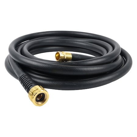 5/8 in ID x 25 ft L MAXLite Water Hose, Rubber Tube, Black, Aluminum x Aluminum Fitting