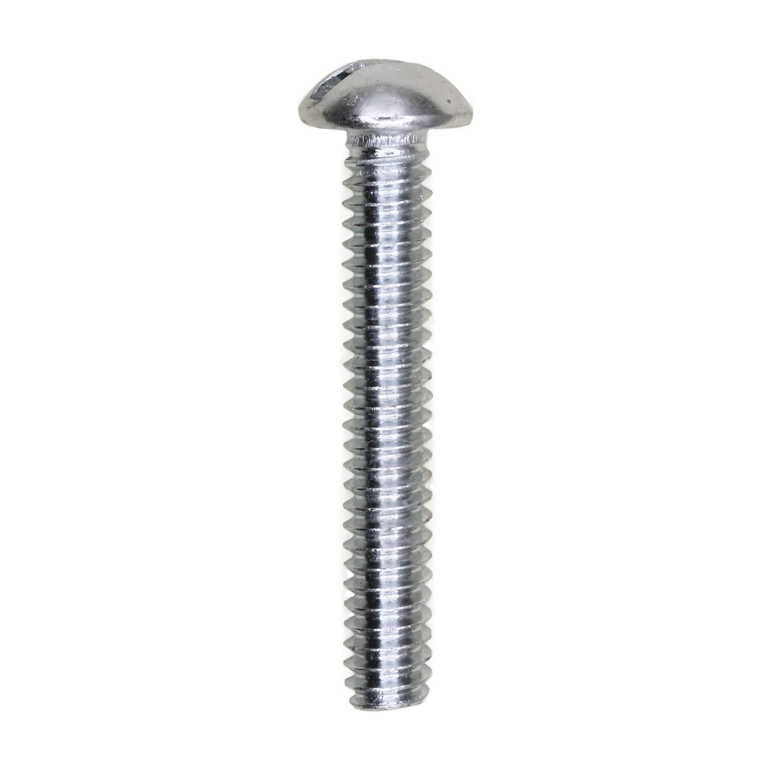 10-24 x 1-1/4" Slotted Round Head Machine Screw Zinc