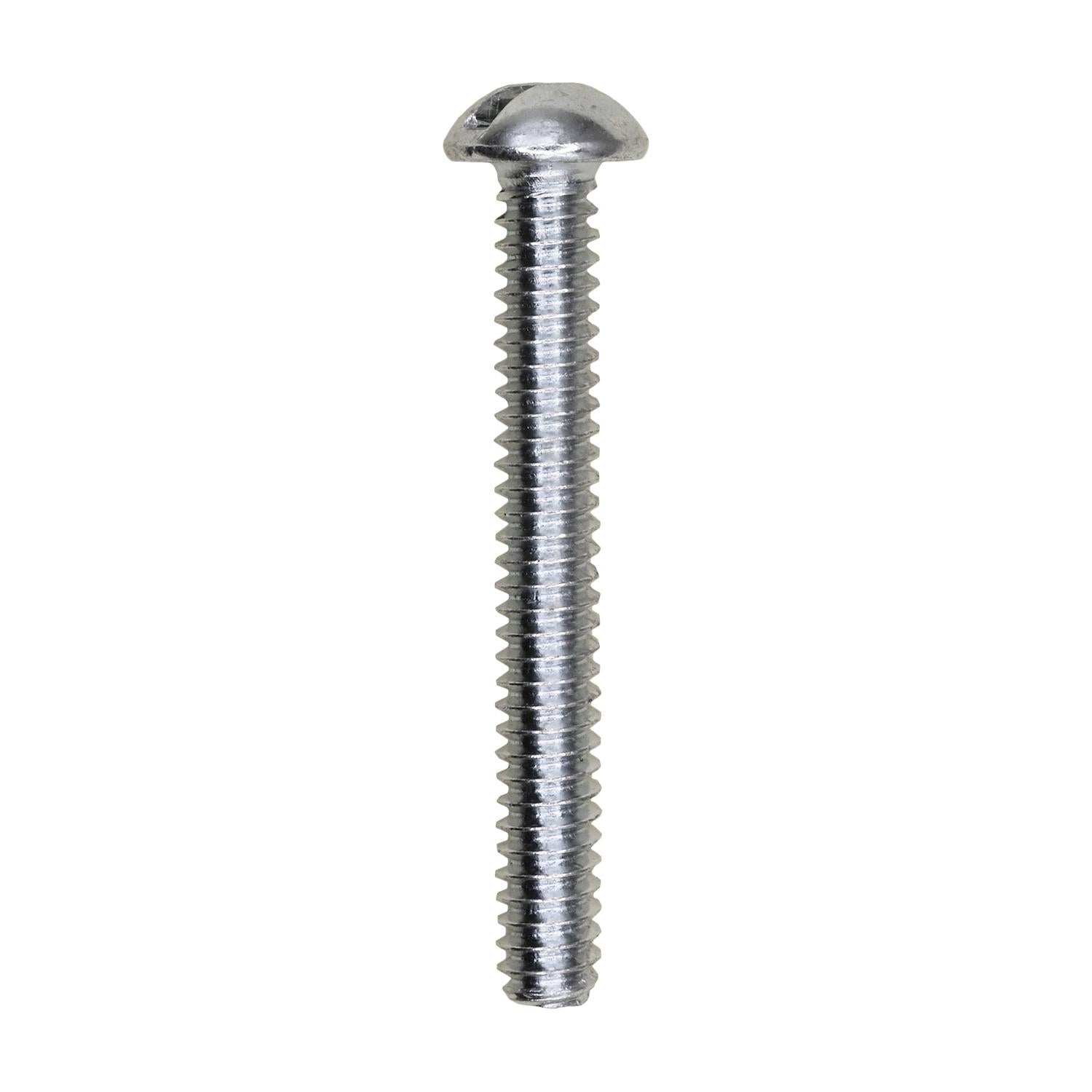 10-24 x 1-1/2" Slotted Round Head Machine Screw Zinc