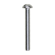 10-24 x 1-1/2" Slotted Round Head Machine Screw Zinc