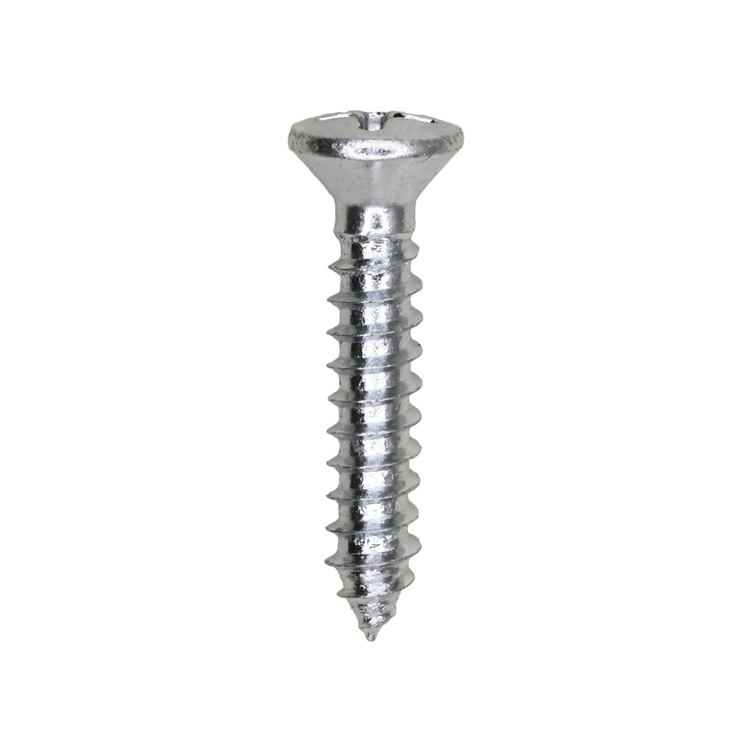 8 x 7/8" Phillips Oval Head Tapping Screw Zinc