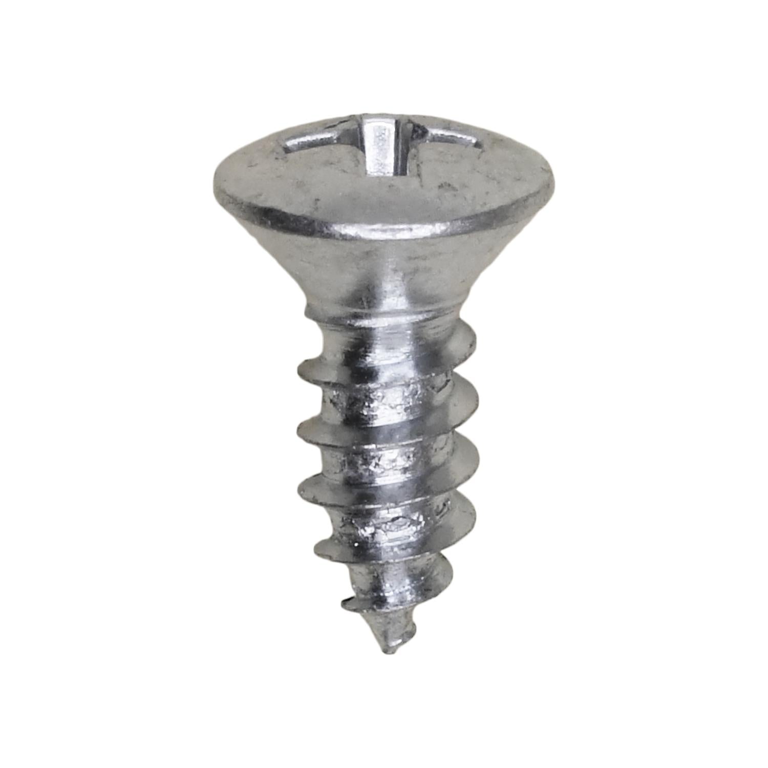 10 x 1/2" Phillips Oval Head Tapping Screw Zinc