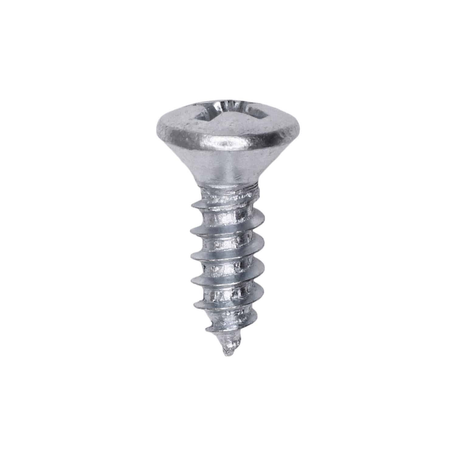 10 x 5/8" Phillips Oval Head Tapping Screw Zinc