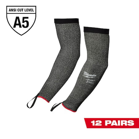 18 in. Level 5 Cut Resistant Protective Sleeves (12 pair)