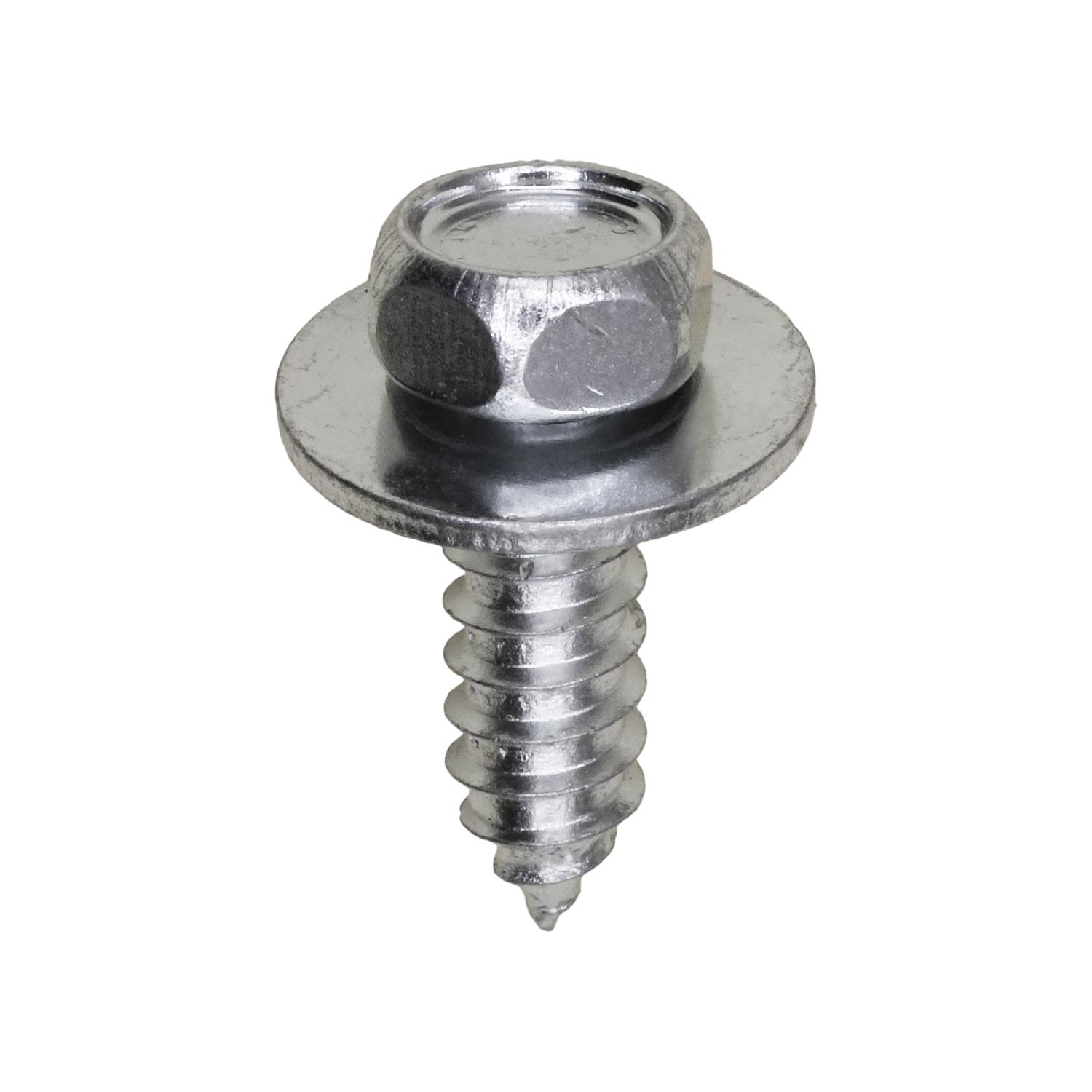 14 x 3/4" Indented Hex Head Sems Tapping Screw 3/8" Hex Zinc