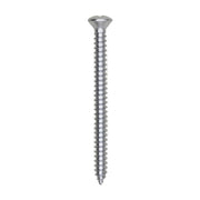 8 x 2" Phillips Oval Head Tapping Screw Zinc