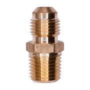 Brass Sae 45 Degree Flare To Male Pipe Adapter 5/16" Tube Size 1/4" Threads