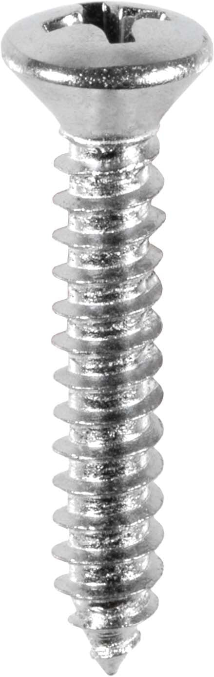 6 x 3/4" Phillips Oval Head Tapping Screw Zinc