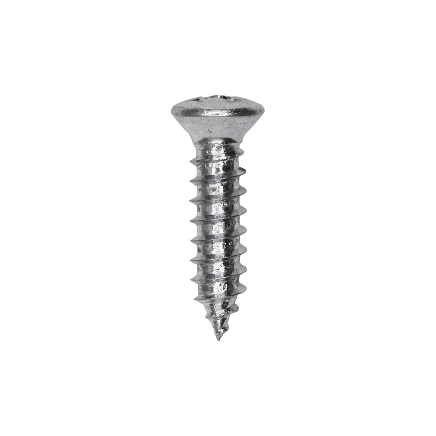 10 x 3/4" #8 Head Phillips Oval Head Tapping Screw Zinc