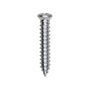 10 x 1" #6 Head Phillips Oval Head Tapping Screw Zinc