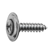 8 x 3/4" Phillips Oval Head Sems Tapping Screw Countersunk Chrome
