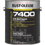Interior/Exterior Paint, High Gloss, Oil Base, Safety Yellow, 1 gal