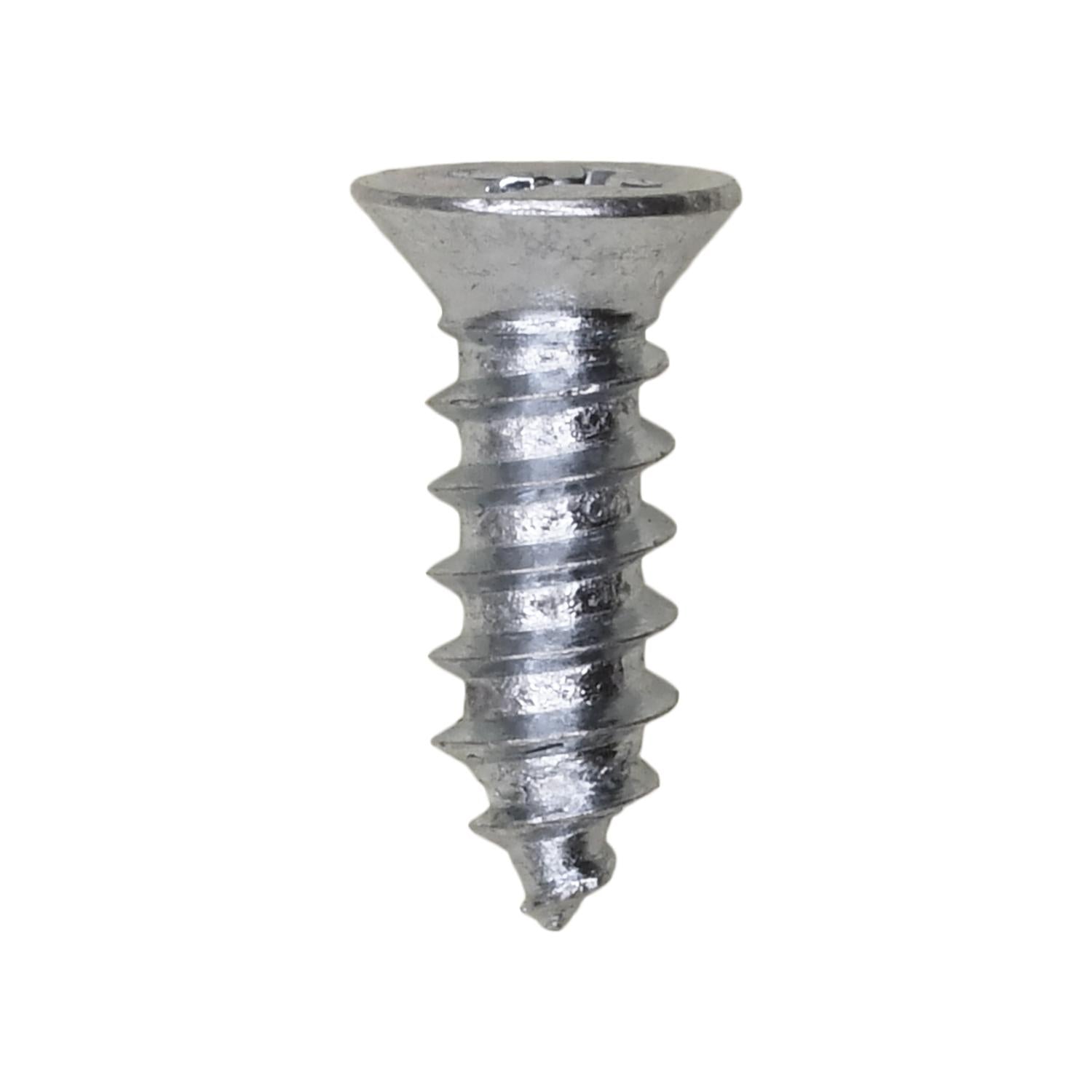 8 x 1/2" #6 Head Phillips Flat Head Tapping Screw Zinc