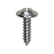 8 x 5/8" Phillips Round Washer Head Tapping Screw Chrome