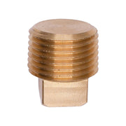 Brass Square Head Plug 3/8" Pipe Threads