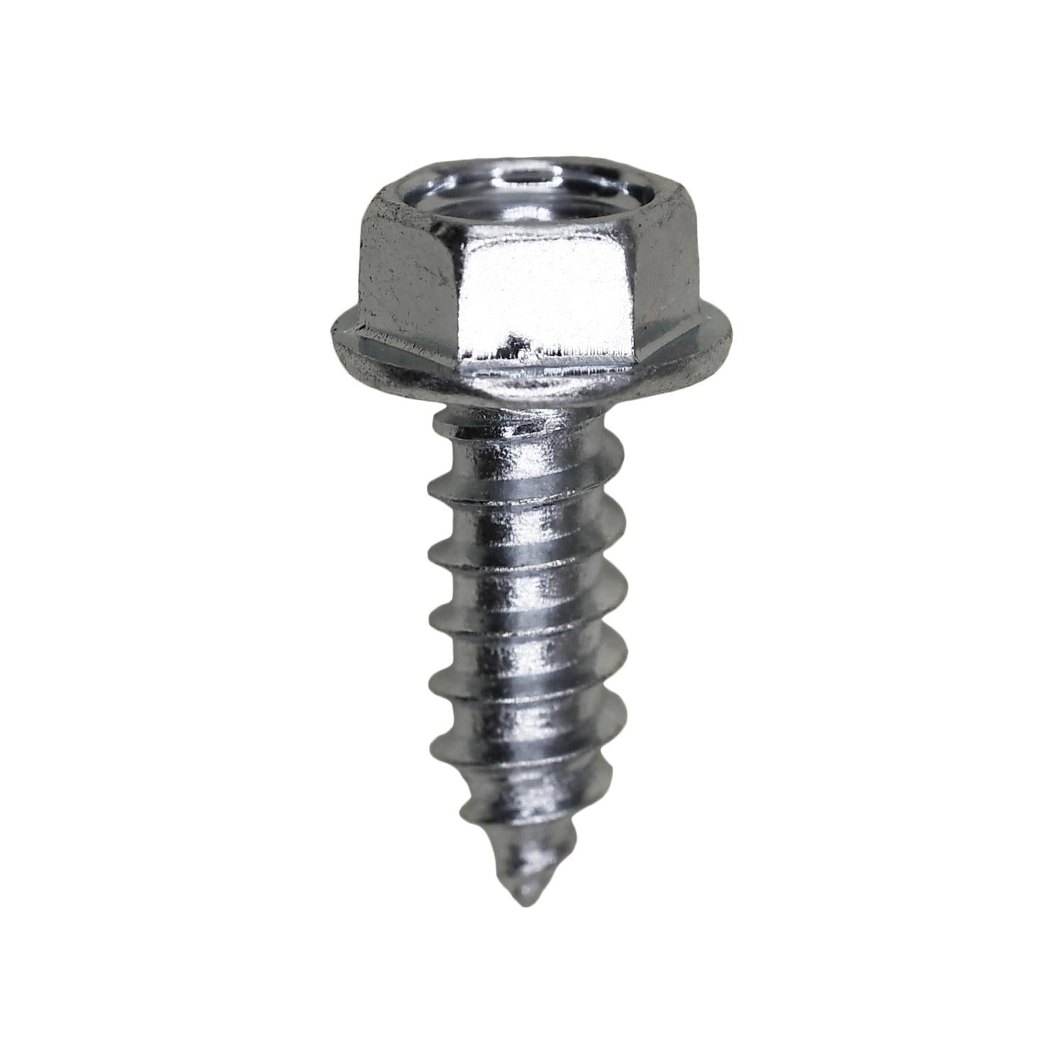 12 x 5/8" Indented Hex Washer Head Tapping Screw Zinc