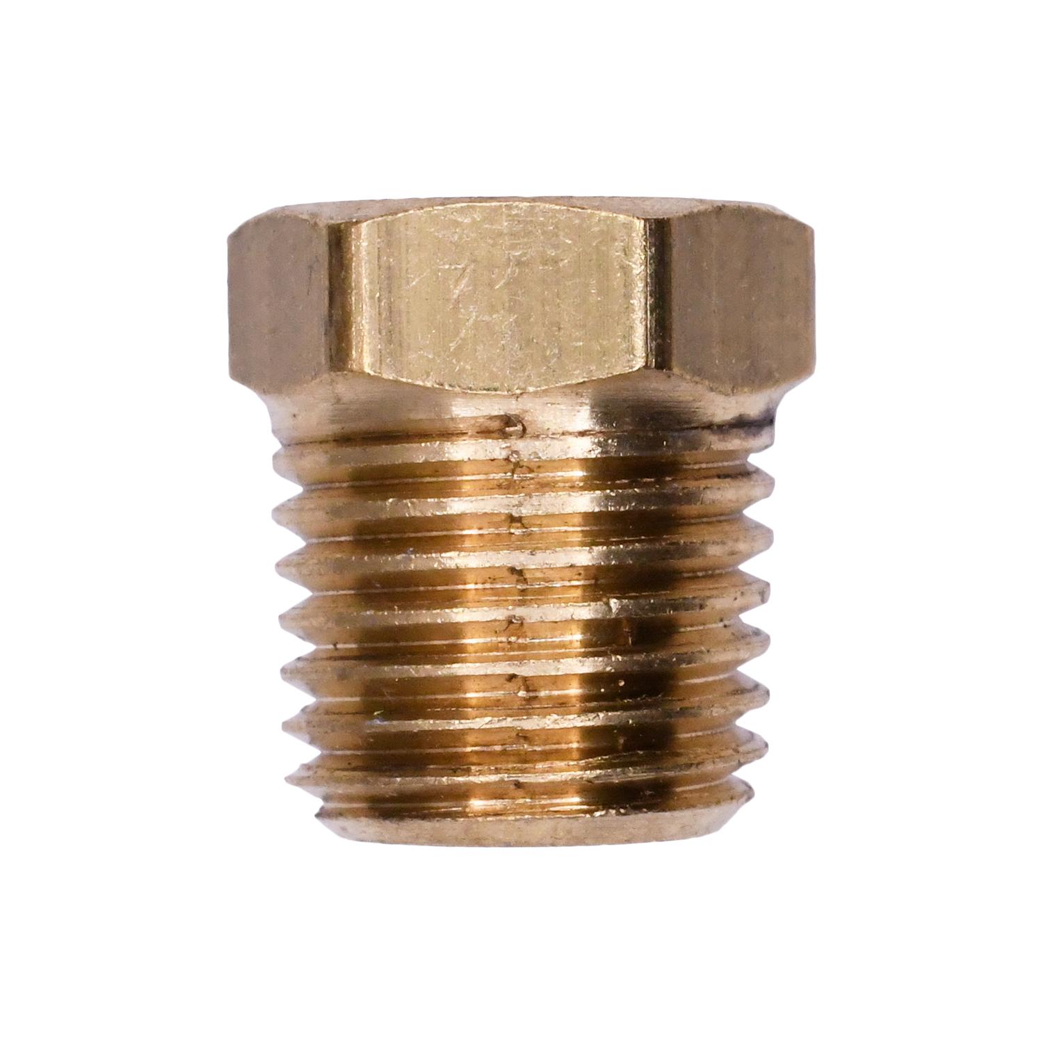 Brass Hex Head Plug 1/4" Pipe Threads