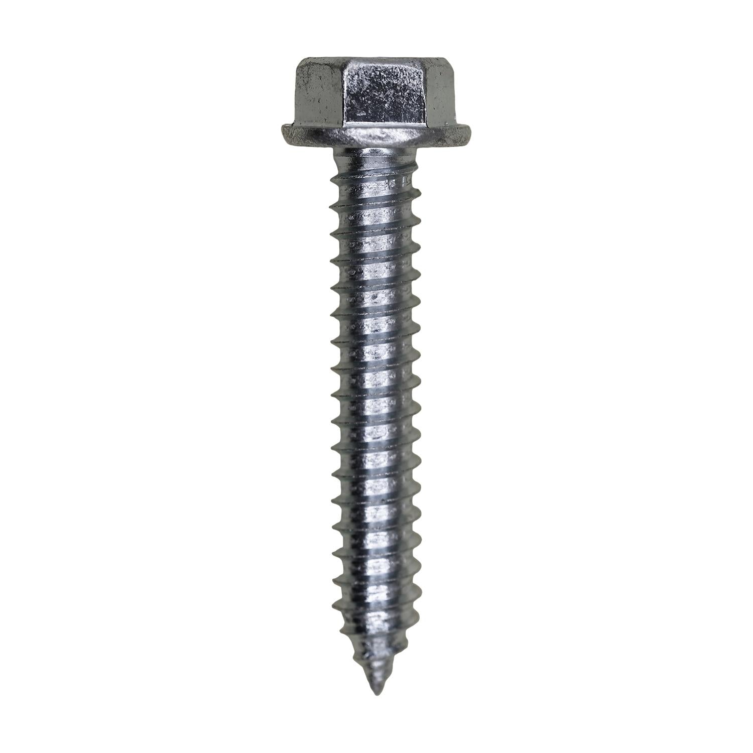 14 x 1-1/2" Indented Hex Washer Head Tapping Screw Zinc