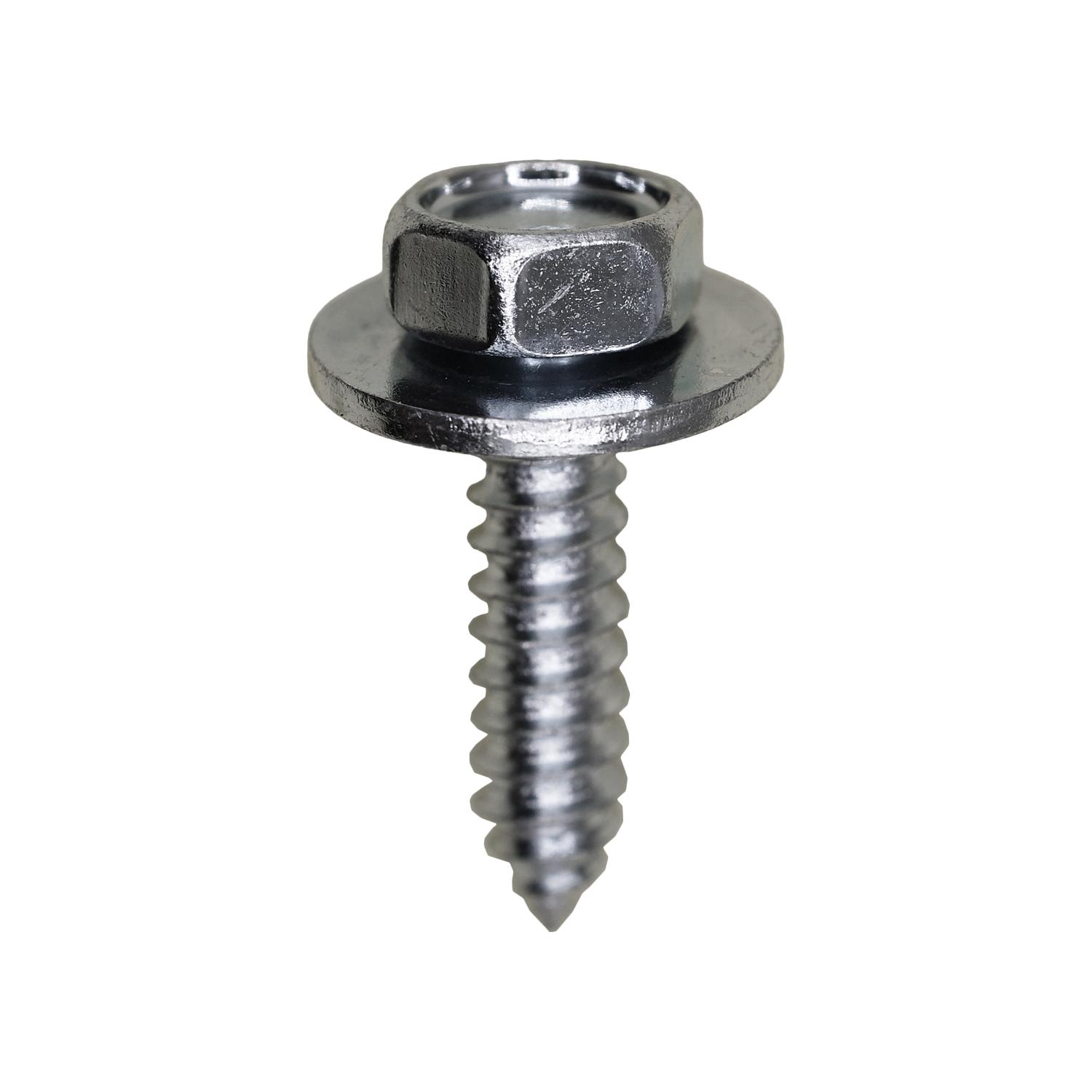 14 x 1" Hex Head Sems Tapping Screw Zinc