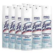 Disinfectant Spray, 19 oz. Aerosol Spray Can, Linen, 12 PK