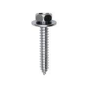 14 x 1-1/2" Hex Head Sems Tapping Screw Zinc