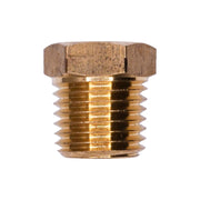 Brass Threaded Reducing Bushing 1/4" Exterior Threads 1/8" Interior Thread