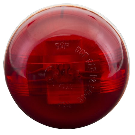 Marker Lamp,2-1/2 In,PC Rated,LED,Red