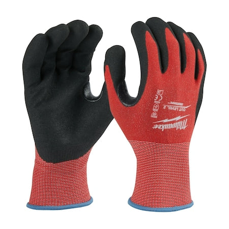Cut-Resistant Coated Gloves, Cut Level A2 ,Dipped ,Nitrile ,Sandy ,L 12 PK