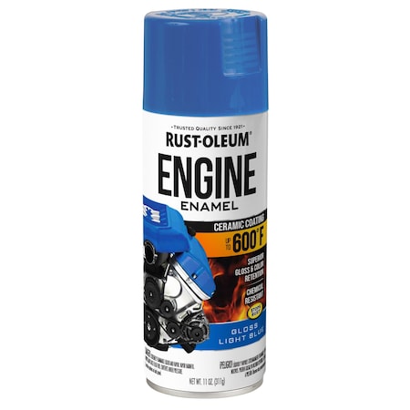 Spray Paint, Light Blue, Gloss, Solvent