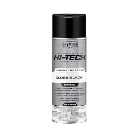 Seymour Hi-Tech Enamel, Gloss Black (12oz)