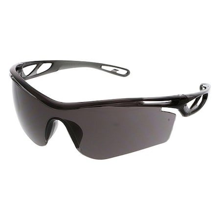 Checklite (CL4), Safety Glasses, MAX6 Anti-Fog, Polycarbonate Lens, Smoke Frame, Frameless, 1 PR