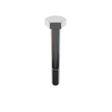 18-8, 1/2"-13 Hex Head Cap Screw, Plain Stainless Steel, 3-3/4 in L, 10 PK