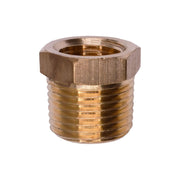 Brass Threaded Reducing Bushing 3/8" Exterior Threads 1/4" Interior Threads