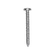 8 x 1-1/2" Slotted Pan Head Tapping Screw Zinc