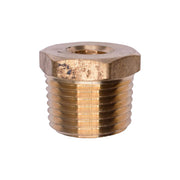 Brass Threaded Reducing Bushing 1/2" Exterior Threads 1/8" Interior Threads